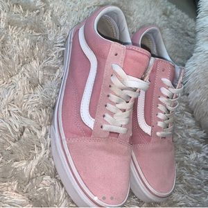 Pink suede old Skool vans